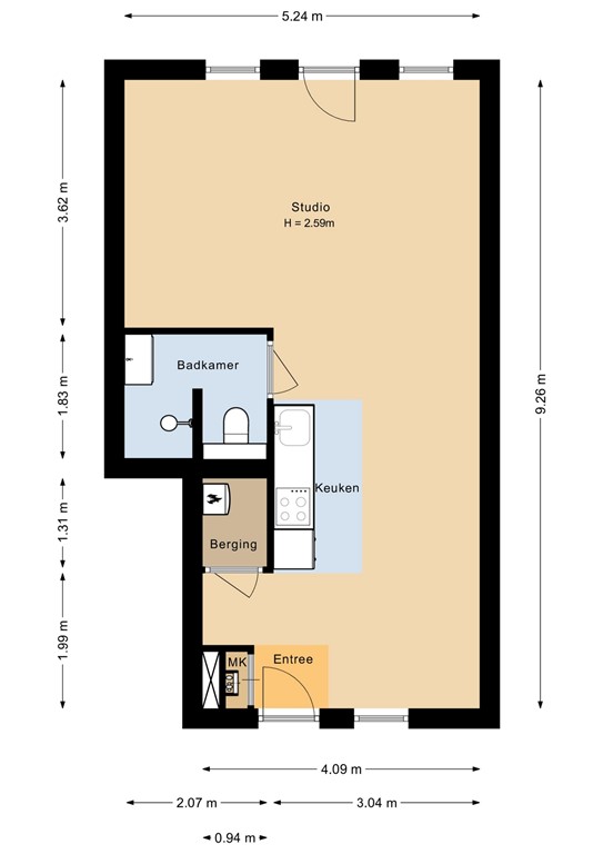 mediumsize floorplan